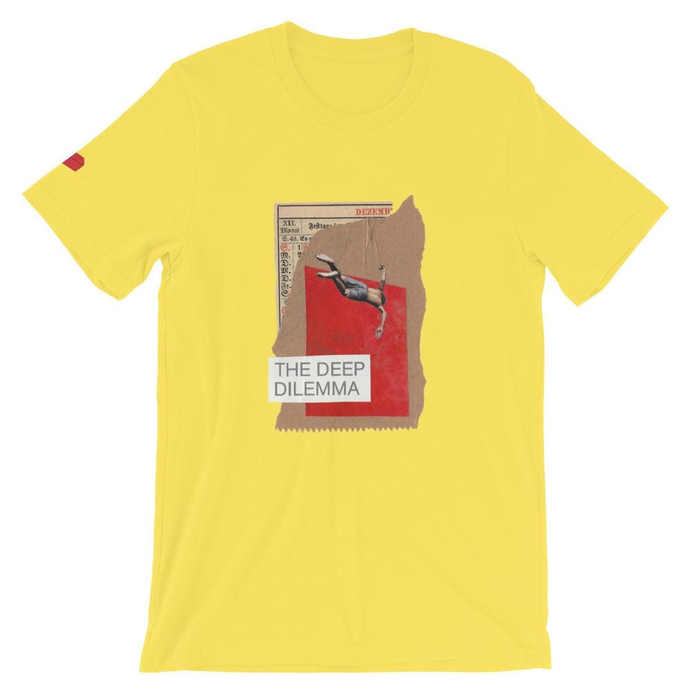 The deep dilemma - yellow / S - T-Shirt